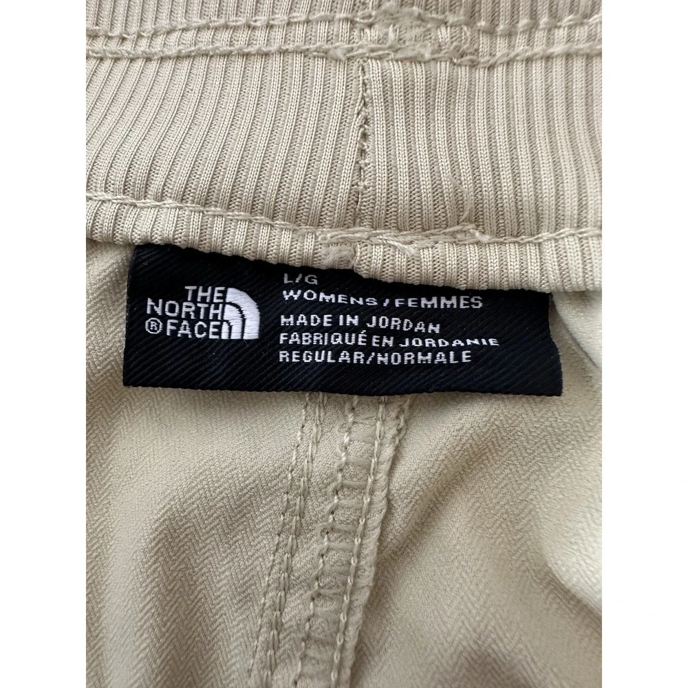 The North‎ Face Aphrodite Motion Shorts Women's Large Beige Pockets Atheisure - Picture 4 of 8